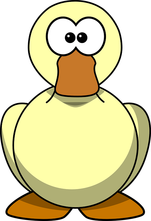 Big Bird Clipart 17, Buy Clip Art - Cartoon Duck Clipart (493x720), Png Download