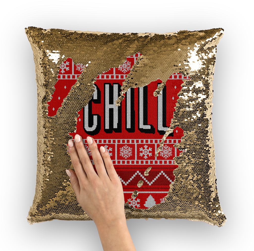 Chill Holiday ﻿sequin Cushion Cover - Nicolas Cage Sequin Pillow (1024x1024), Png Download