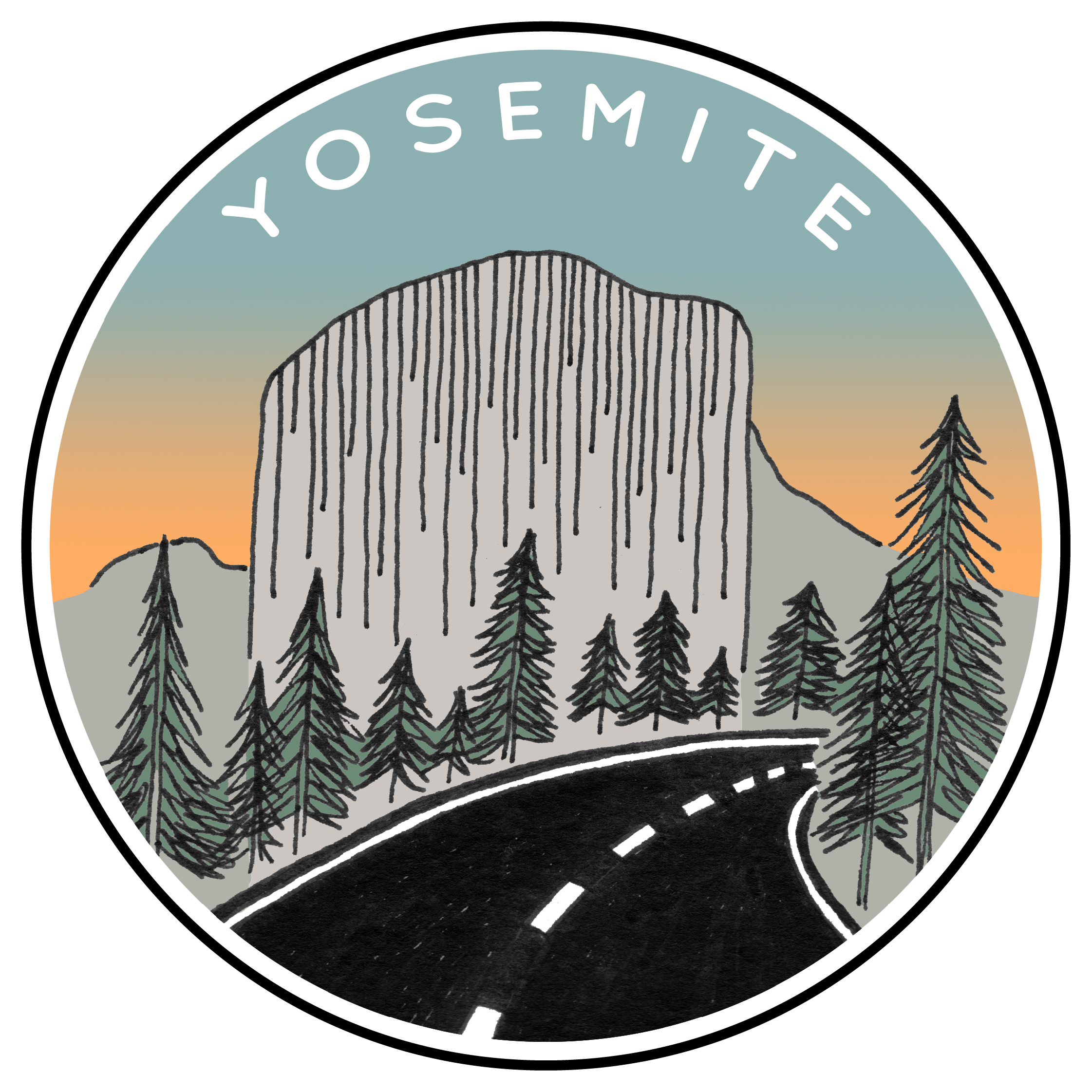 Yosemite Sticker Pack Stickers Free Shipping Png Yosemite - Shortleaf Black Spruce (2242x2242), Png Download