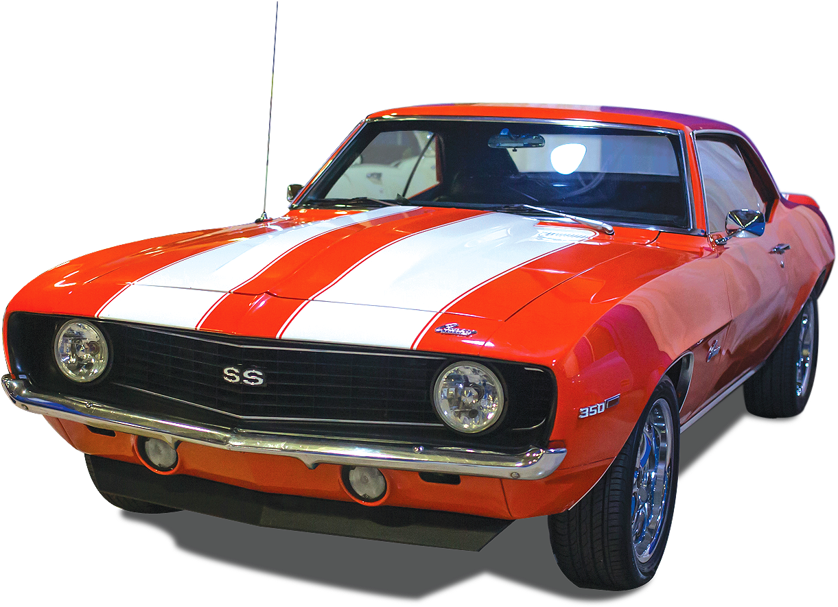 Indoor Car Show - 396 Emblem On Camaro 1968 Placement (1450x950), Png Download
