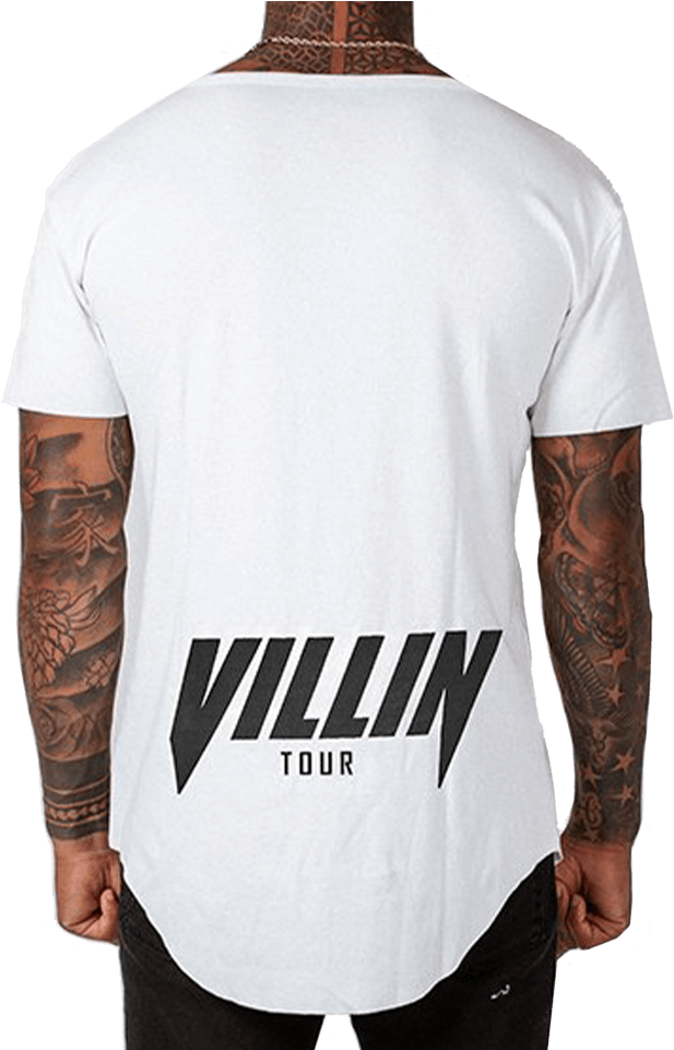 Brick City Villin White Drop Front Tee Faded Faith - Active Shirt (674x960), Png Download