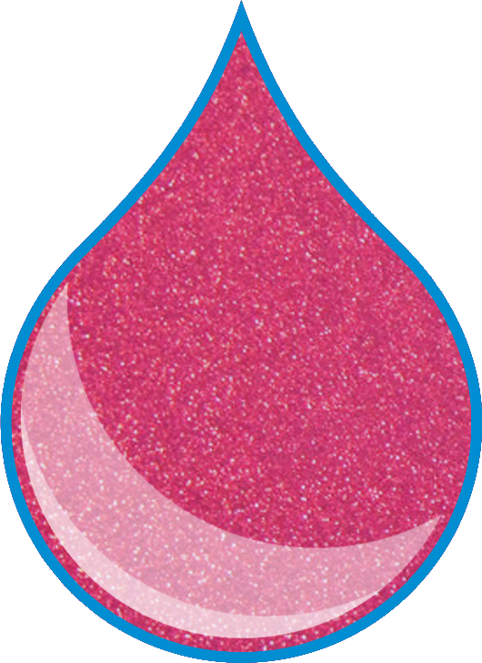 Hot Pink Glitter (530x728), Png Download