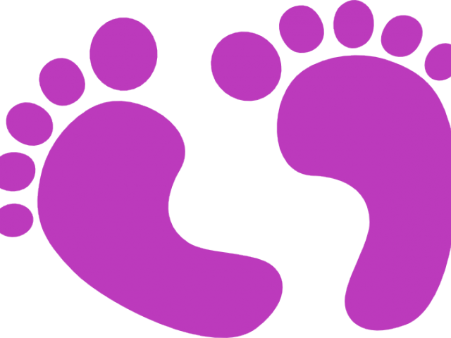 Sparkle Clipart Baby Footprint - Transparent Background Baby Clip Art (640x480), Png Download