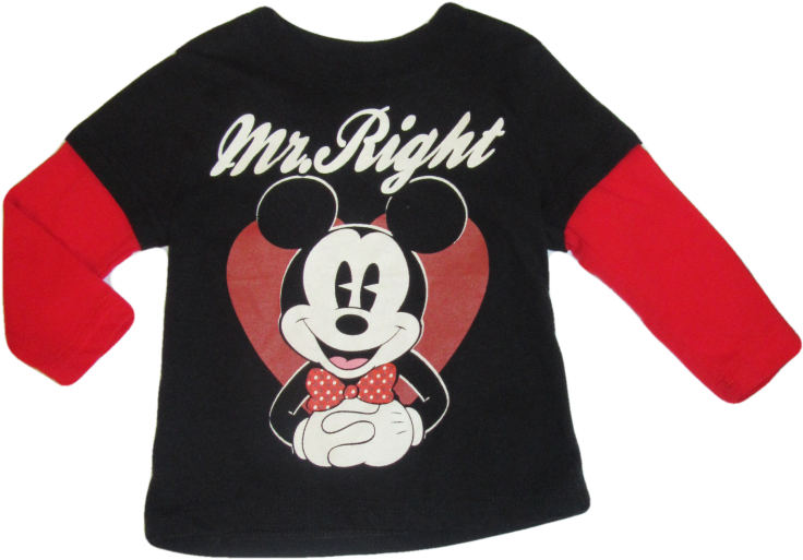 Baby Boys 12 Months Disney Mickey - Long-sleeved T-shirt (800x1000), Png Download
