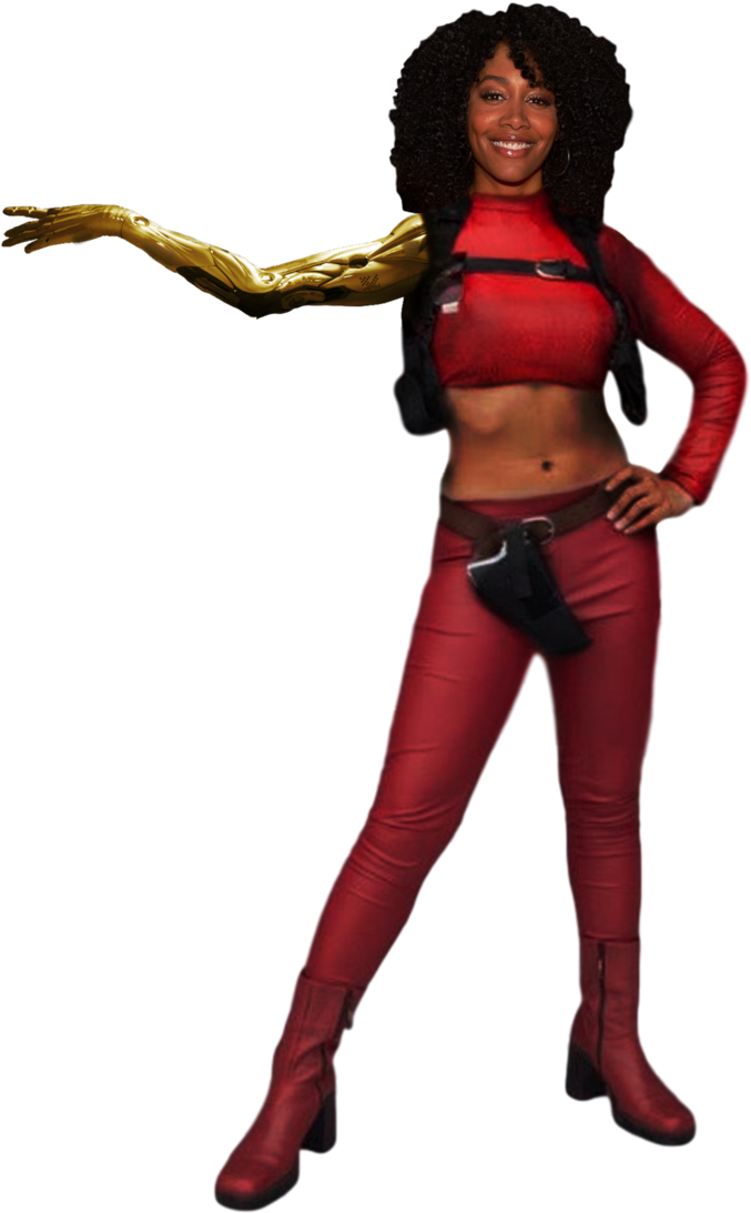 Transparent Background By Camo-flauge - Simone Missick Misty Knight Luke Cage (700x1142), Png Download