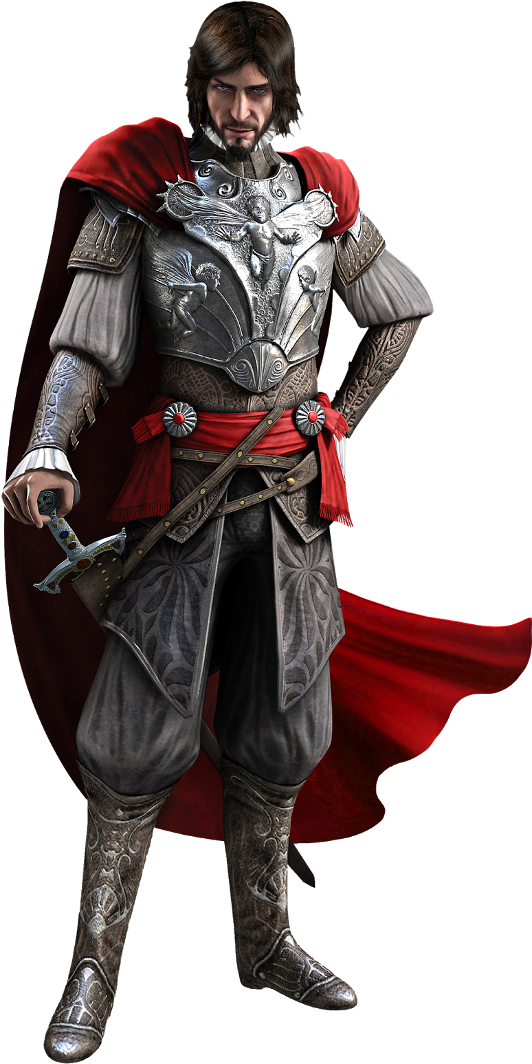 Mario Is Killed At The Hands Of Cesare Himself, And - Чезаре Борджиа Assassin's Creed (814x1600), Png Download