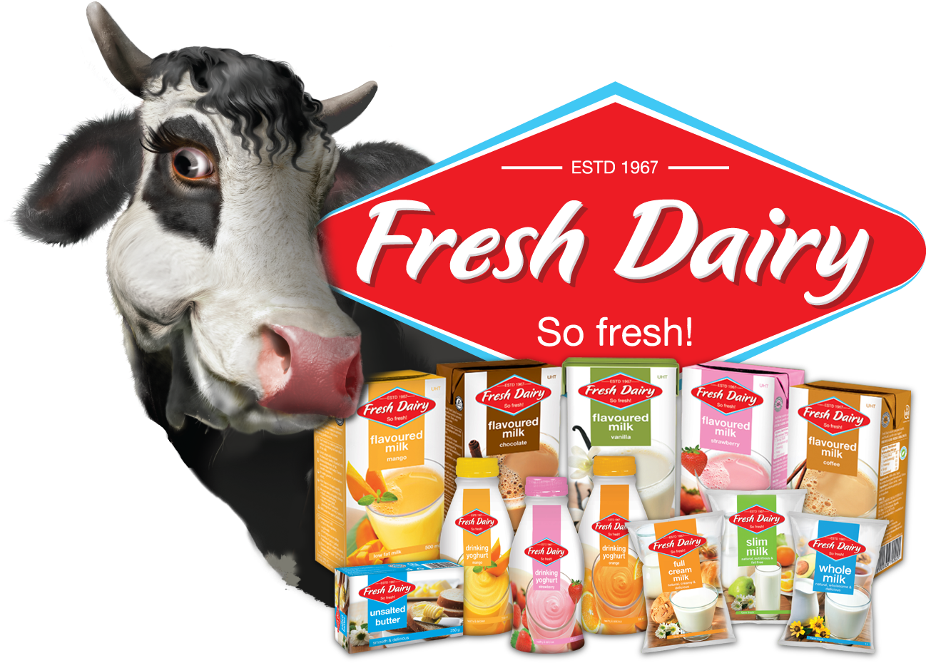 Graphic Stock Dairy Clipart Diary Product - Fresh Dairy Products Uganda (1327x956), Png Download
