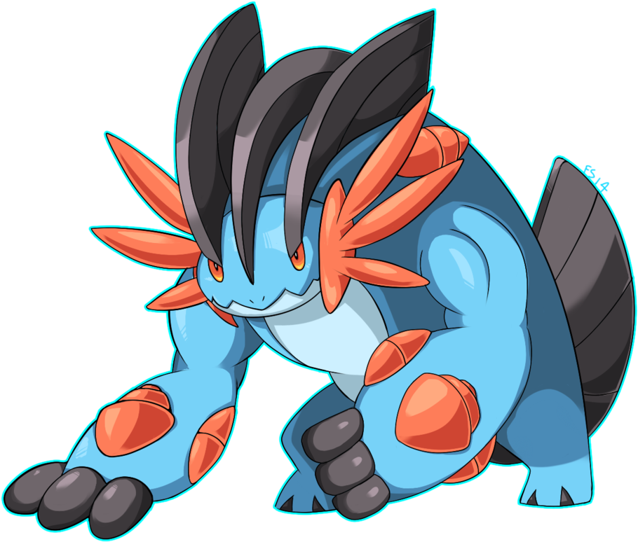 Mega Swampert By Bukin-d7lfw64 - Swampert Mega Png (995x803), Png Download