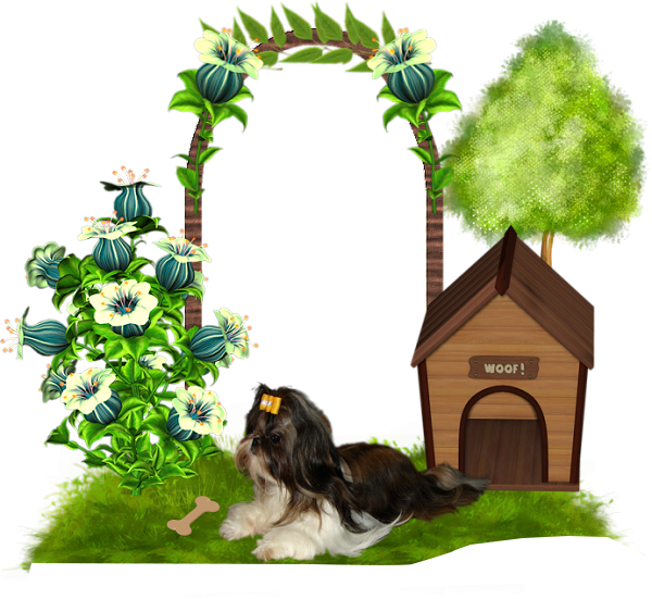 Clusterfairyeaster Clusterframe Irish Prinsess Clusterframedog - Dog Frame Png (600x551), Png Download