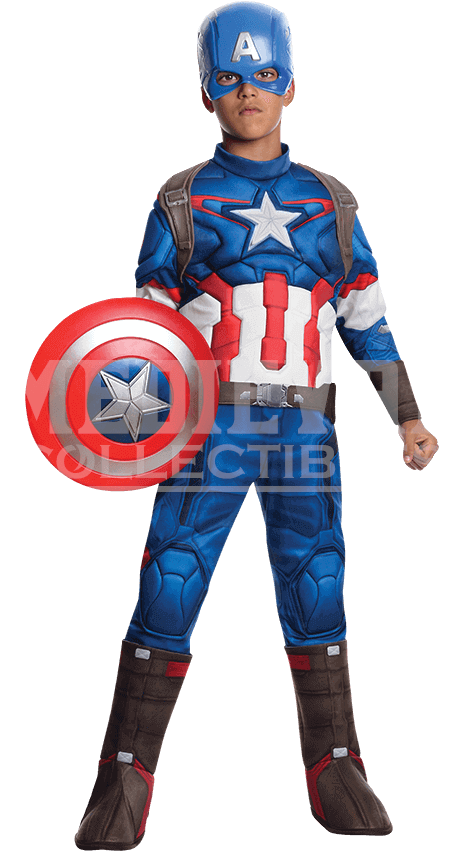 Boys Age Of Ultron Deluxe Captain America Costume - Kids Costumes Captain America (850x850), Png Download