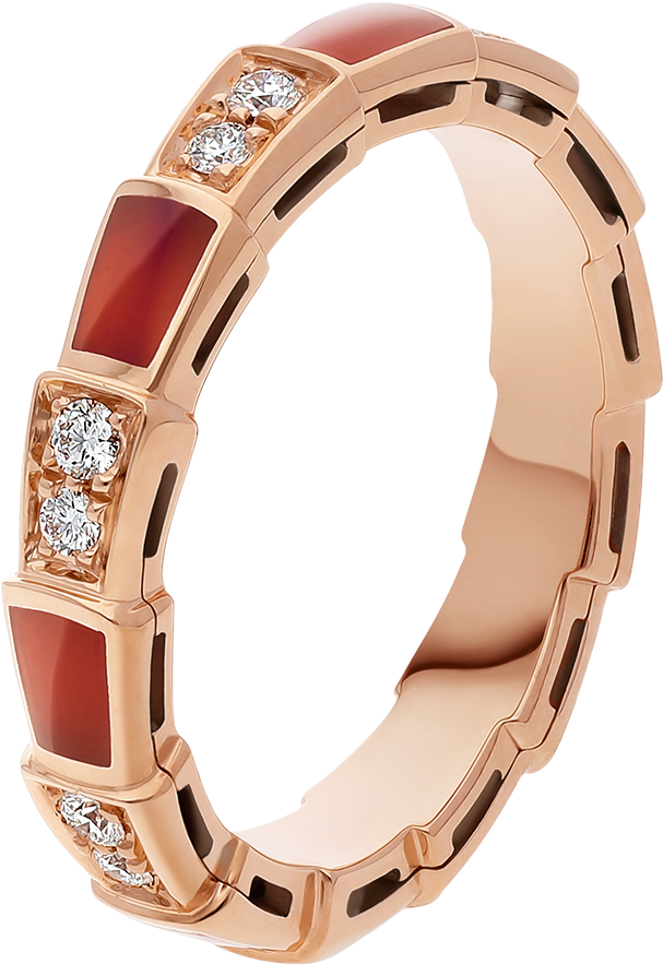 Serpenti Viper Ring - Bvlgari Serpenti Ring (1800x1405), Png Download