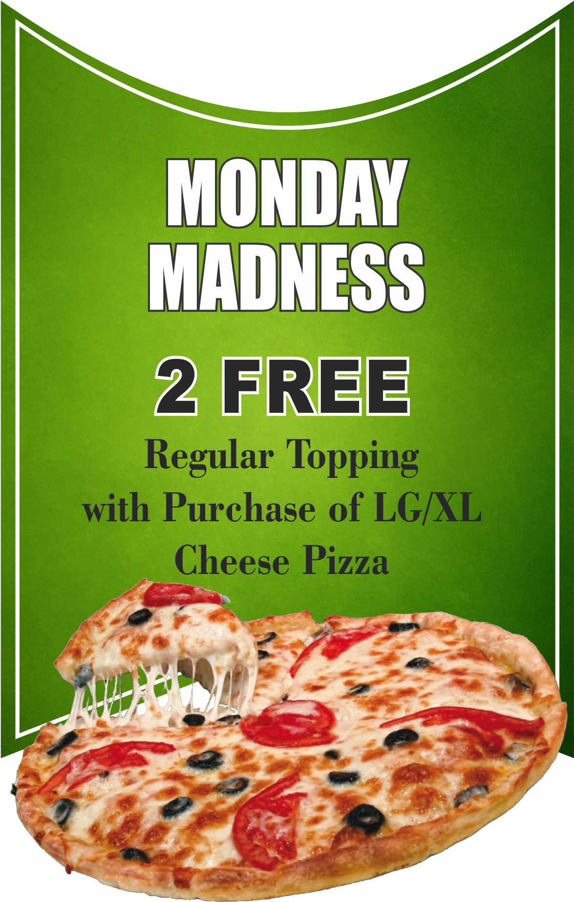 Monday Monday - Cheese Burst Pizza Png (1381x2004), Png Download