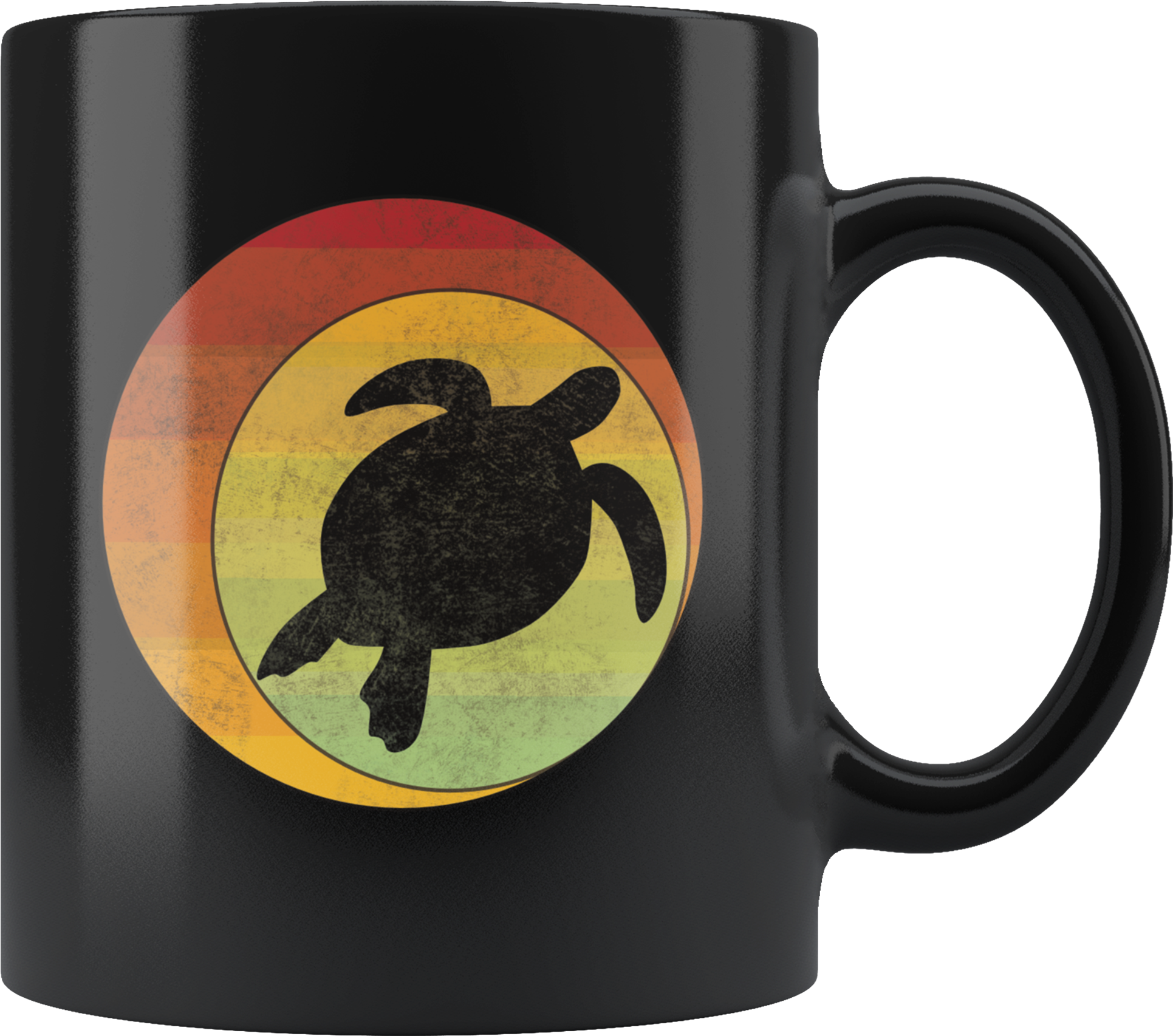 Load Image Into Gallery Viewer, Retro Sea Turtle Coffee (2000x2000), Png Download