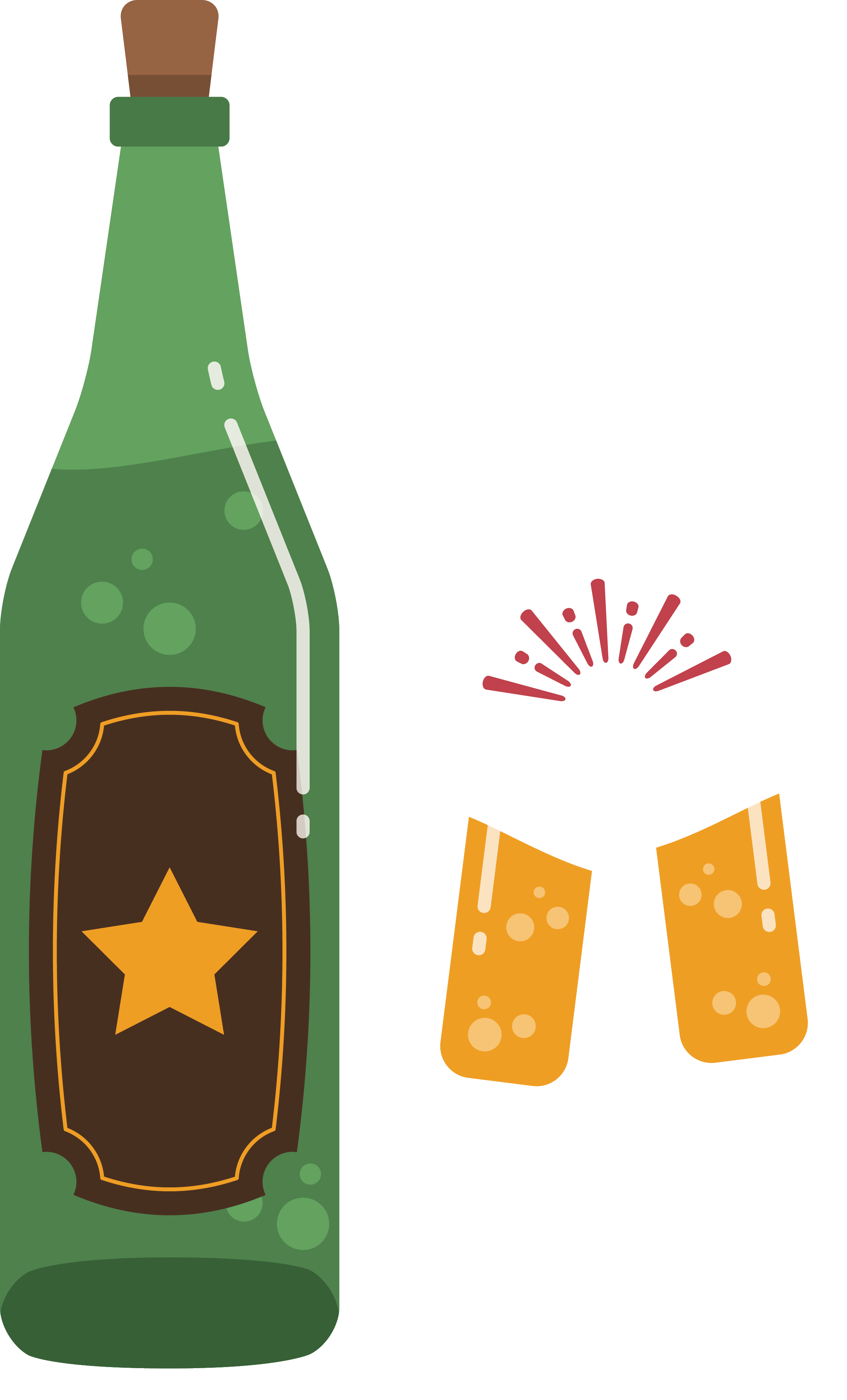 Plastic Bottles Clipart Broken Glass Bottle - Beer Bottle (2366x3911), Png Download