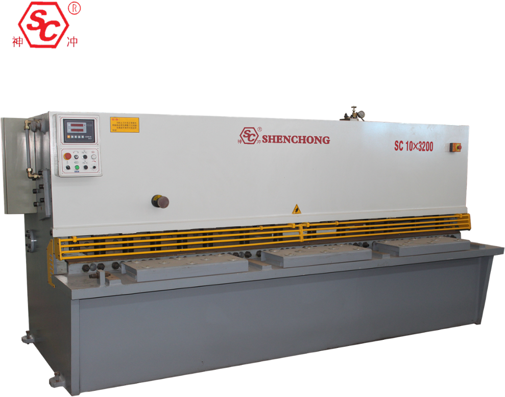 Qc12y-6x3200 Manual Guillotine Hydraulic Cutting Sheet - Lathe (1000x1000), Png Download