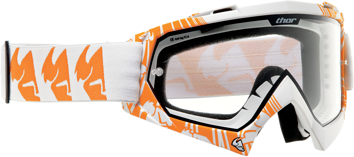Thor Enemy Printed Mask Orange Goggle 26011287 - Sports Equipment (1200x531), Png Download