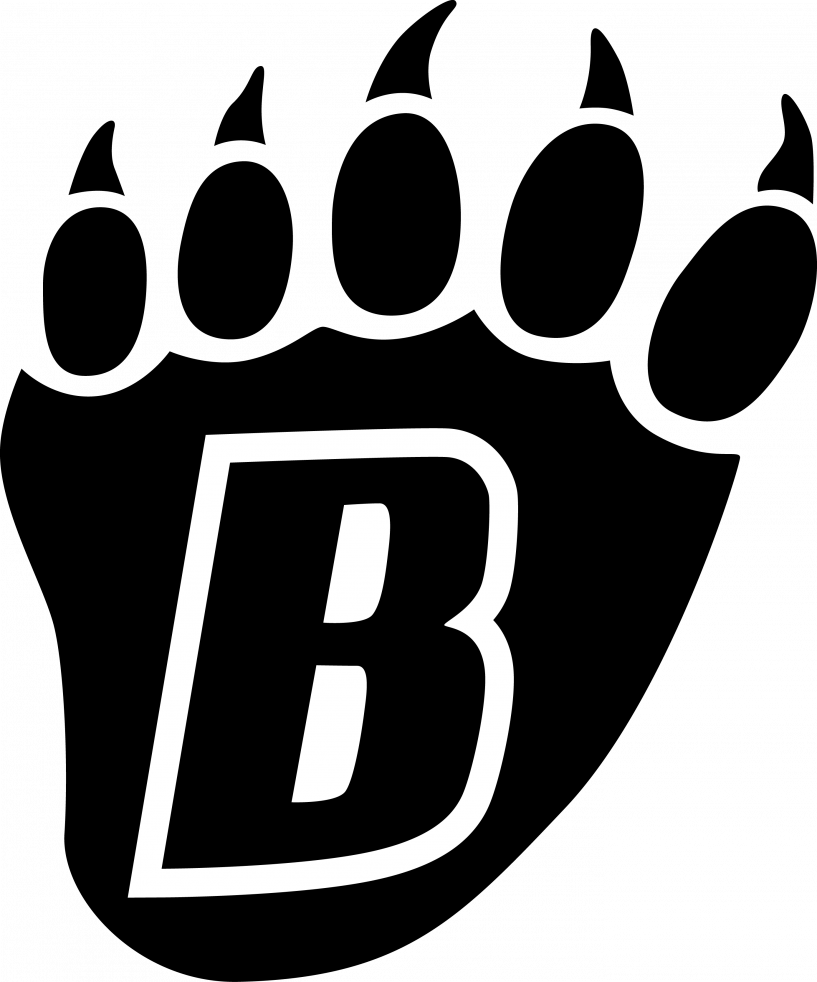 Png Black And White Stock Black Bear Jokingart Com - White Bear Lake Hockey Logo (817x982), Png Download