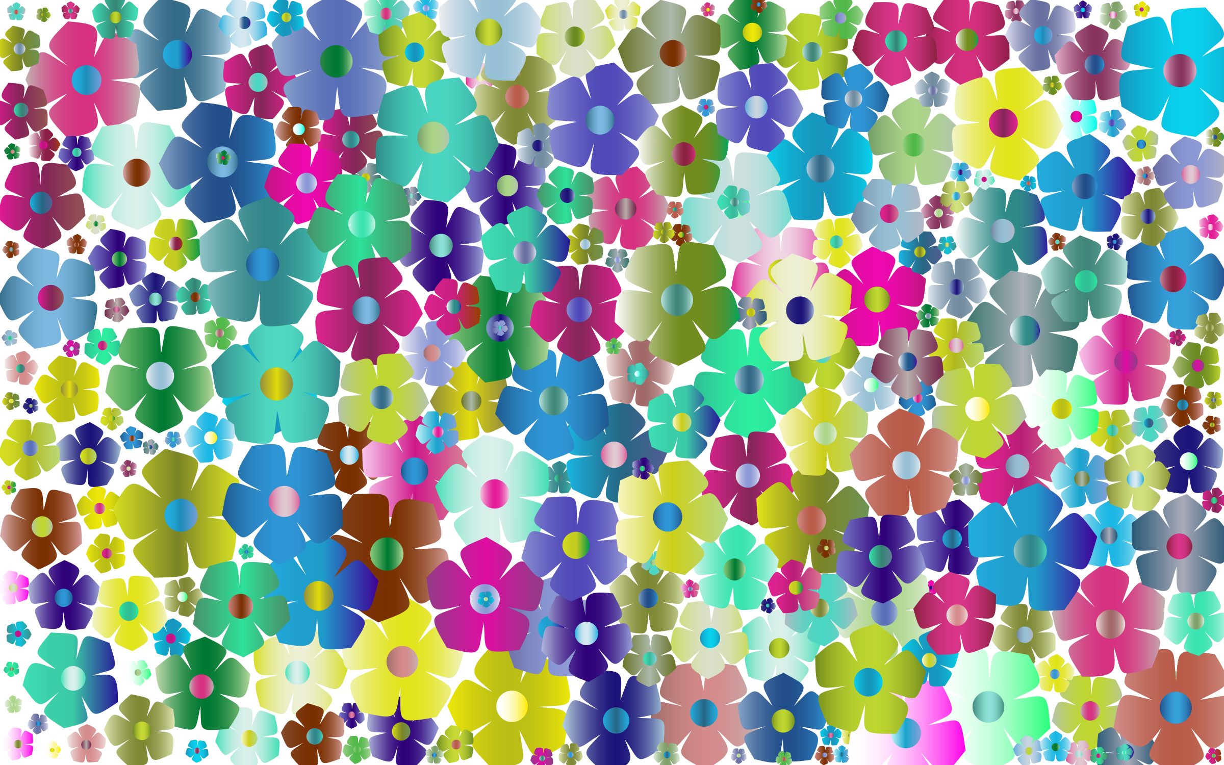 This Free Icons Png Design Of Simple Floral Background (2400x1500), Png Download