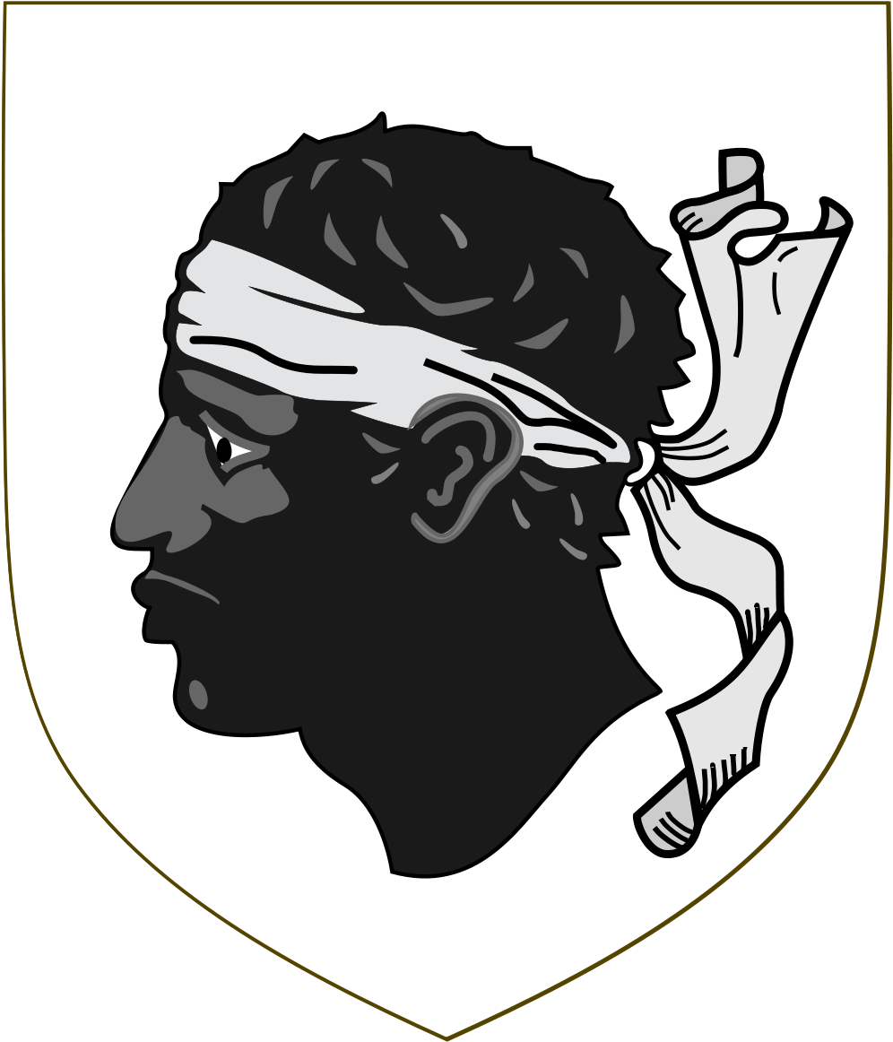 Coat Of Arms Of Corsica - Corsica Flag (1000x1176), Png Download
