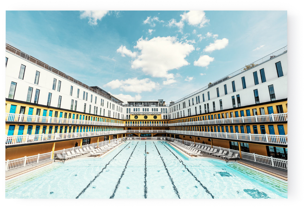 Photo Molitor Swimming Pool - Ludwig Favre Molitor Swimming Pool (998x666), Png Download