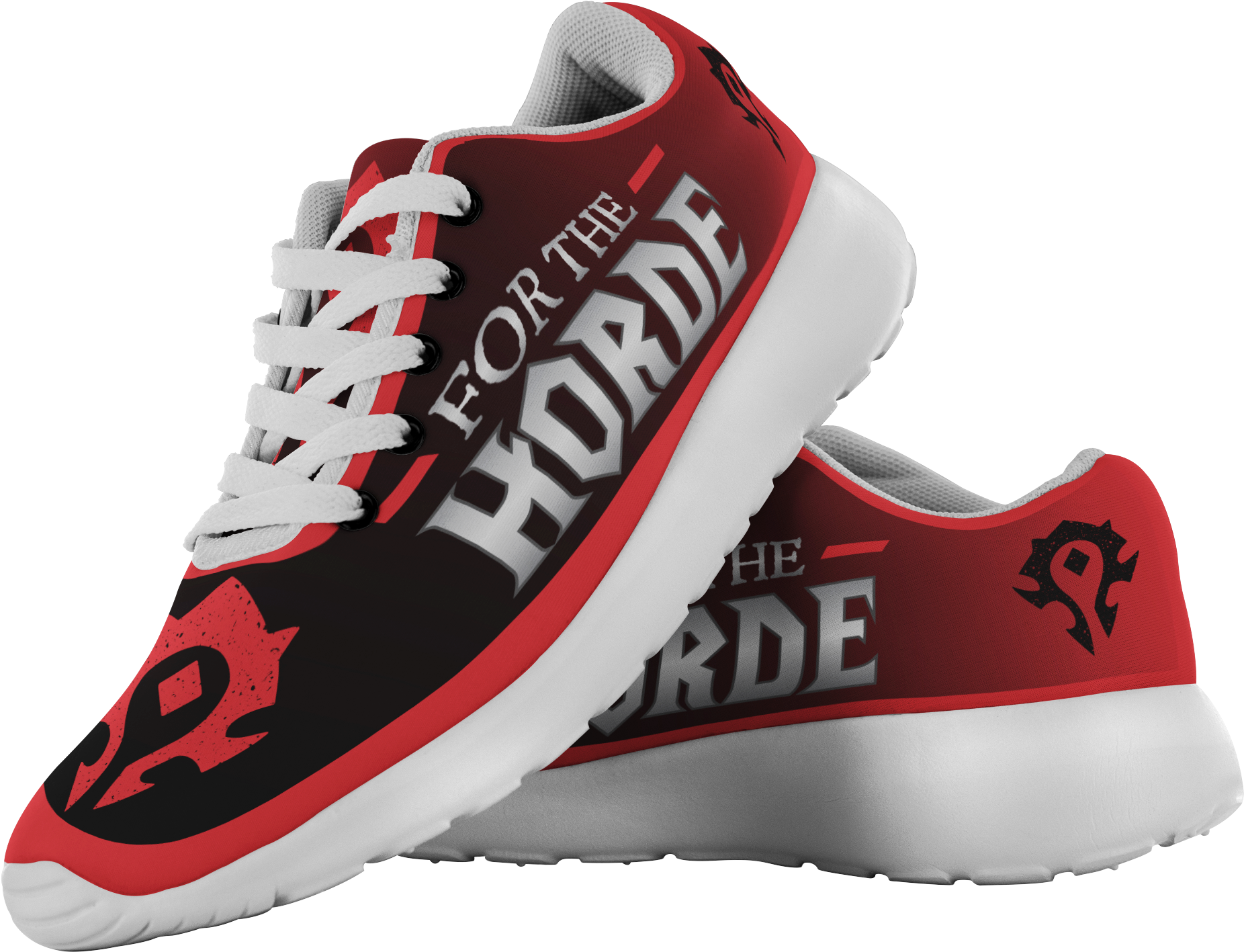 World Of Warcraft "for The Horde" Running Shoes - Sneakers (2000x2000), Png Download