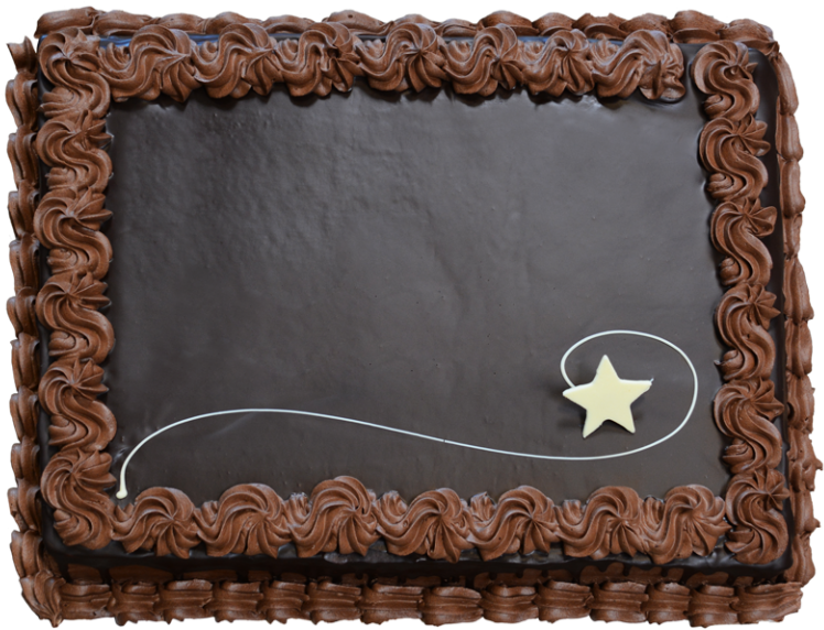 Chocolate Sheet Cake Mask Congrats - Chocolate Cake (768x571), Png Download