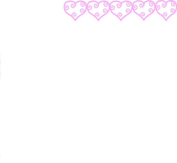 Swirly Hearts Png (600x550), Png Download
