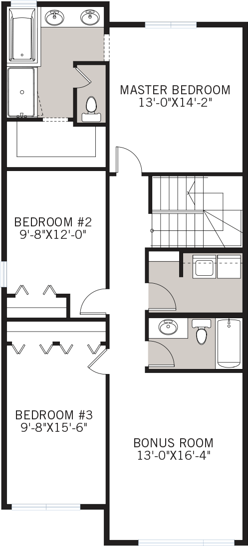 21savannagr Emerge Upper - Floor Plan (682x1450), Png Download