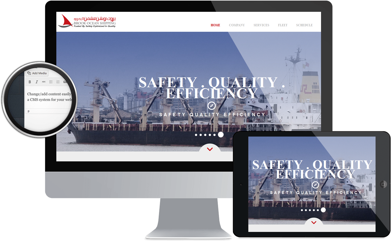 Brookoceanshipping - Led-backlit Lcd Display (1372x843), Png Download
