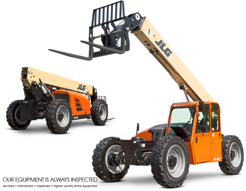 San Diego Equipment Rentals - Articulating Forklifts (796x618), Png Download
