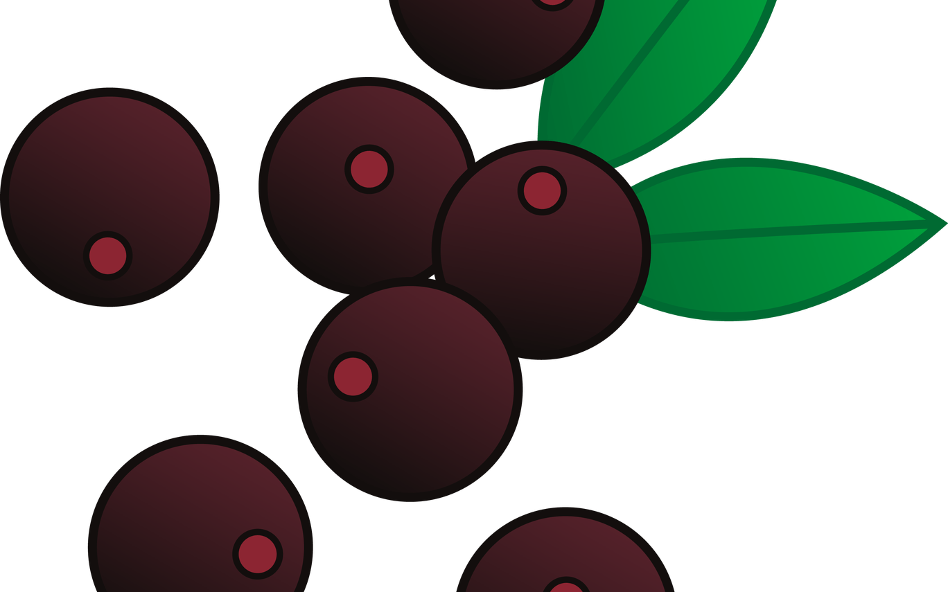 Berry Outline Cliparts Free Download Clip Art Free - Red Berries Clip Art (1368x855), Png Download