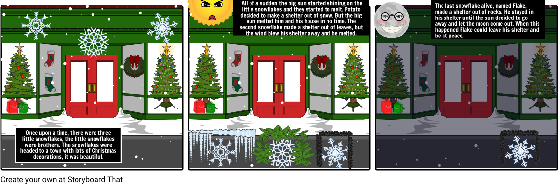 The Three Little Snowflakes - Christmas Ornament (1164x385), Png Download