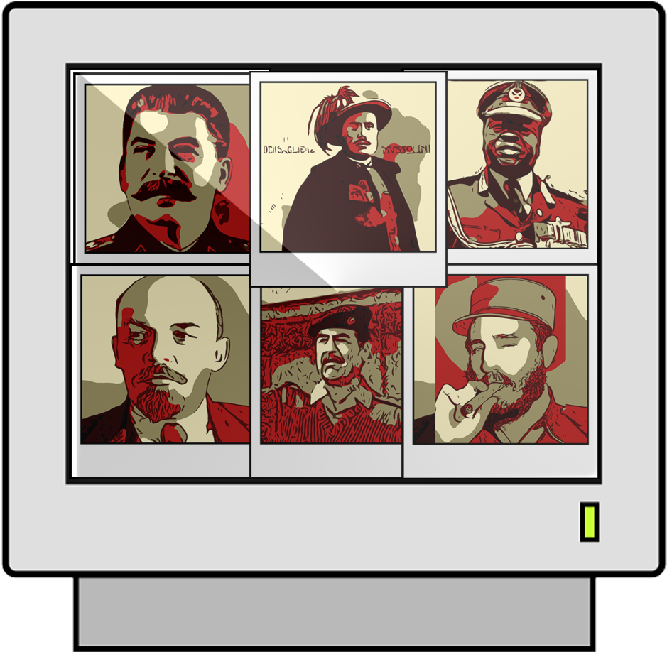 This Network Monitor Icon Dictator Themed Icon Set - Cartoon (1000x1000), Png Download
