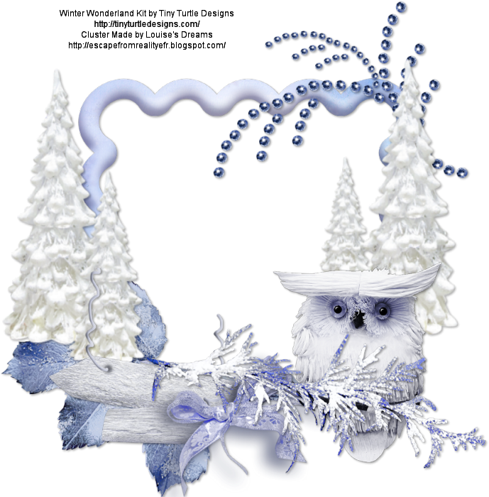 By Codiegirl - Winter Wonderland Picture Frame (700x699), Png Download