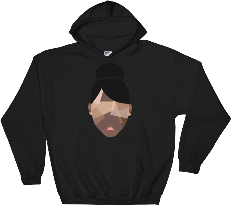 Bella Logo Head Fleece Pullover Hoodie - Chat Nigga Hoodie (1000x1000), Png Download