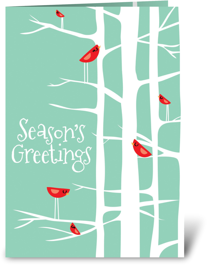 Winter Wonderland Teal/red - Illustration (1050x1188), Png Download