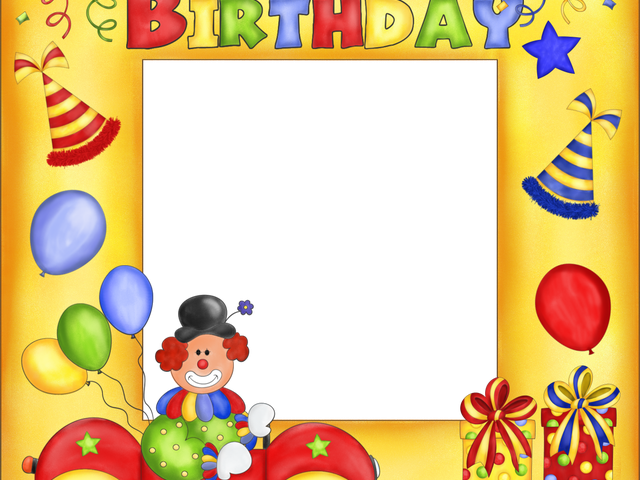 Happy Birthday Clipart Picture Frame - Png Format Transparent Png Photo Frames (640x480), Png Download