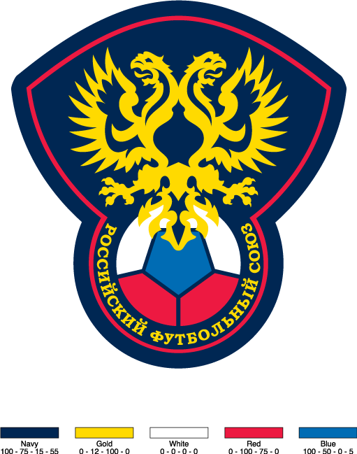 Free Vector Russian Football Union Logo - Federacion De Futbol De Rusia (511x649), Png Download