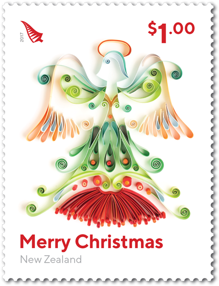 Single Stamp - New Zealand Christmas Stamps 2017 (600x600), Png Download