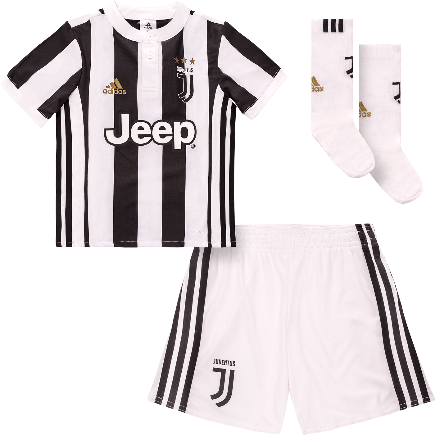 Juventus Home Mini Kit 2017/18 - Jersey Baby Juventus 2018 (1600x1600), Png Download