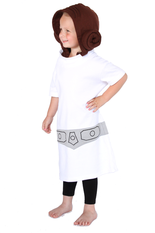 Princess Leia Girls Tunic - Girl (750x750), Png Download