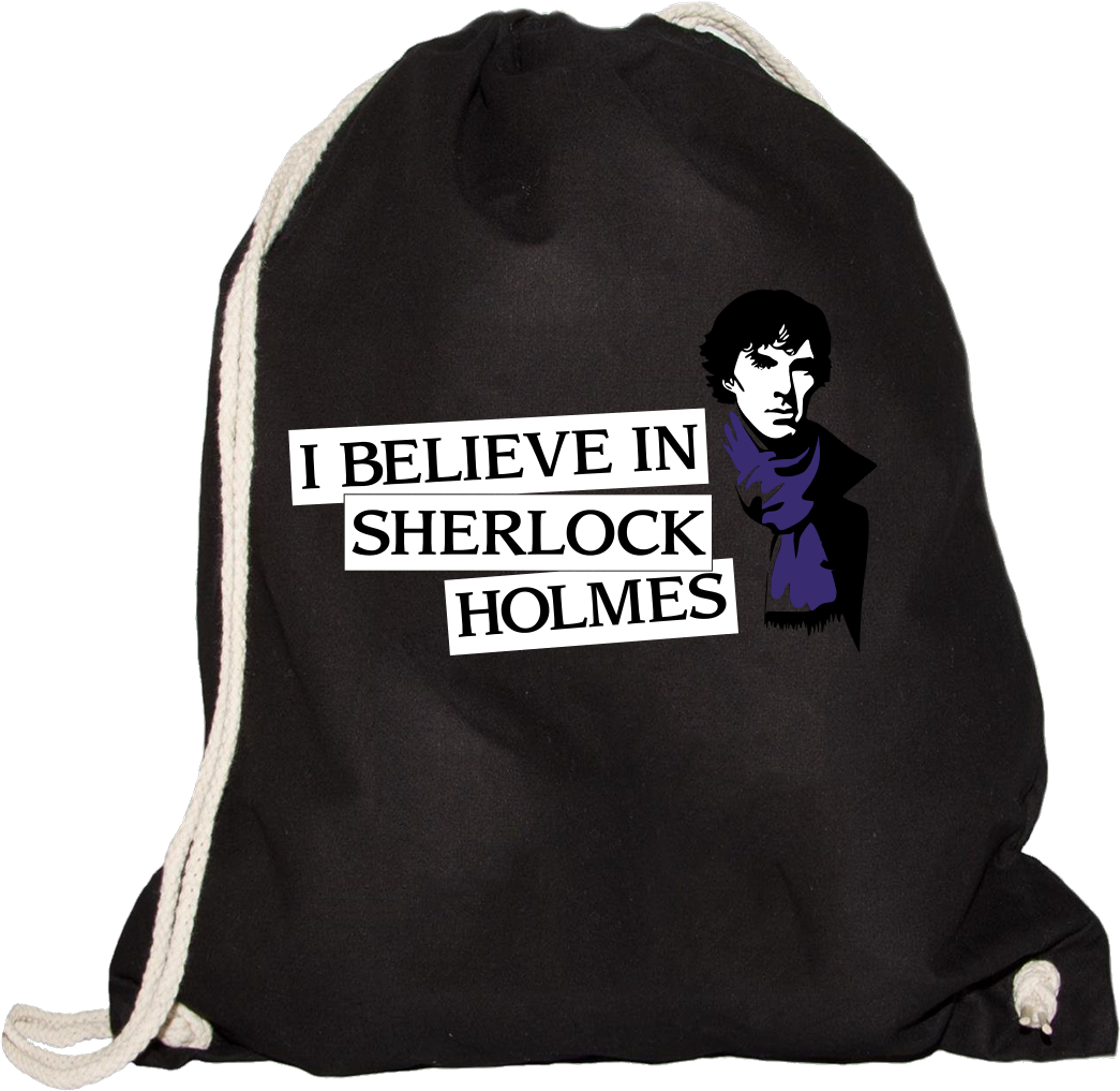 I Believe In Sherlock Holmes Sonstiges Gymsac Schwarz (1044x1044), Png Download