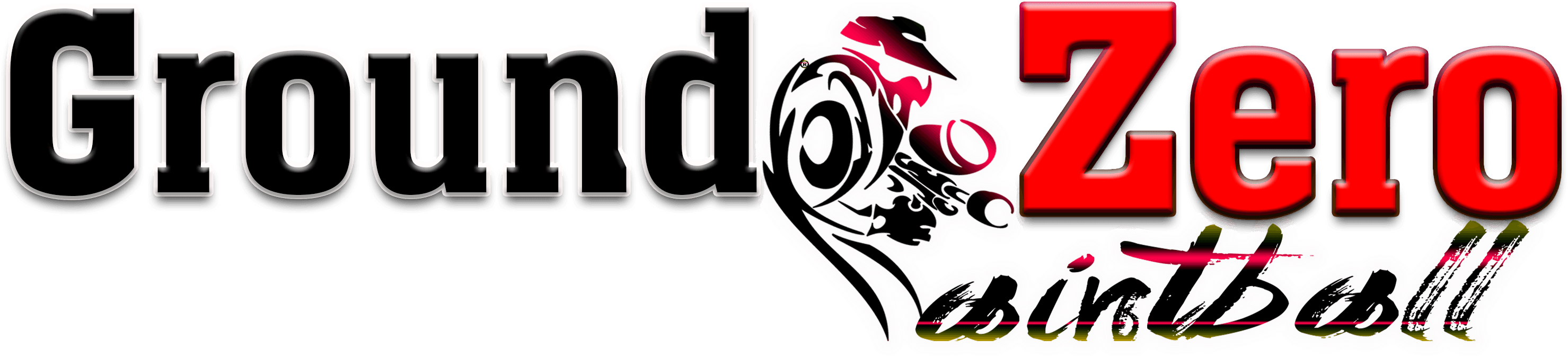 Ground Zero Paintball - Graphic Design (3022x1112), Png Download