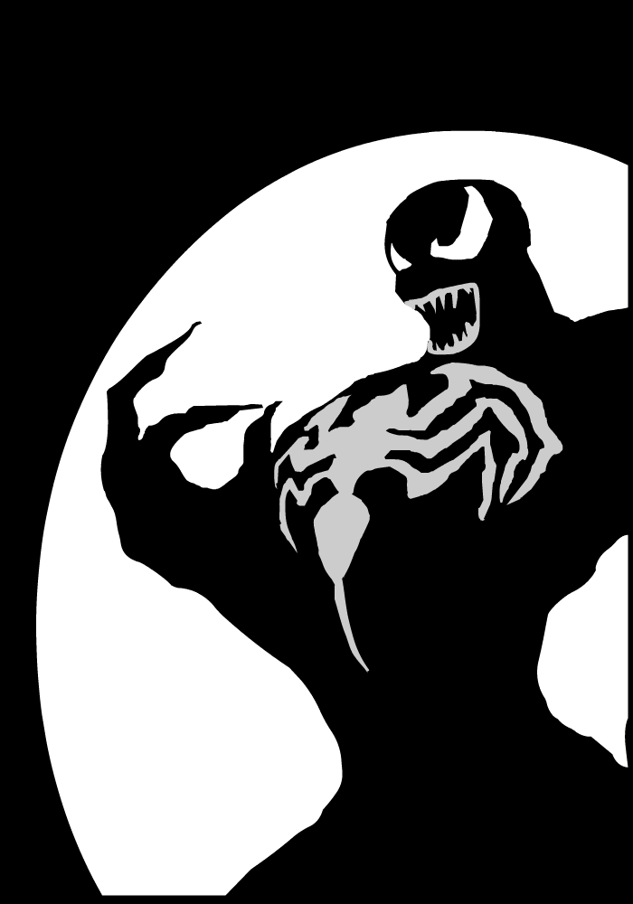 700 X 1000 43 - Venom Pumpkin Carving Stencils (700x1000), Png Download