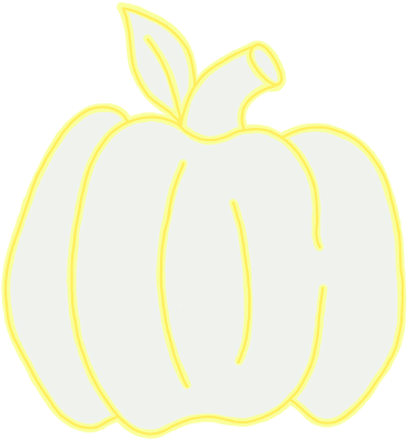 Pastel Outline Pumpkin - Illustration (640x480), Png Download