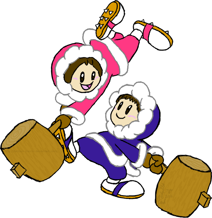 Iceberg Clipart Melted Ice - Super Smash Bros Ultimate Ice Climbers (713x735), Png Download