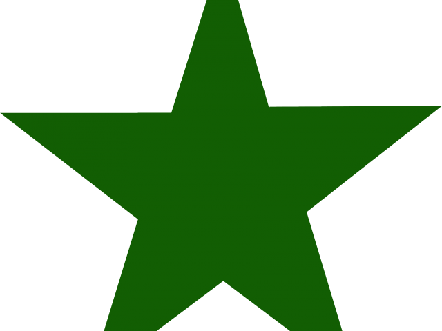 Green Star Images - Clip Art (640x480), Png Download