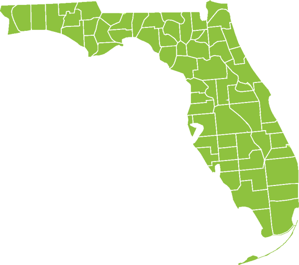 Green Star Biodiesel Services All Of Florida - Florida Election Results 2018 (600x533), Png Download