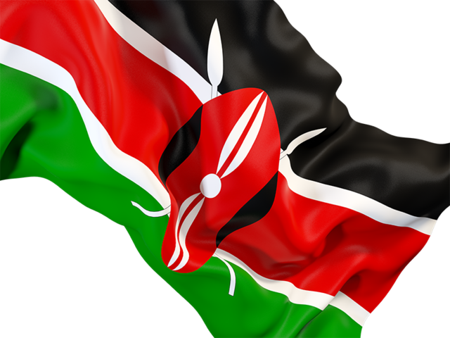 Kenyan Waving Flag Png (640x480), Png Download