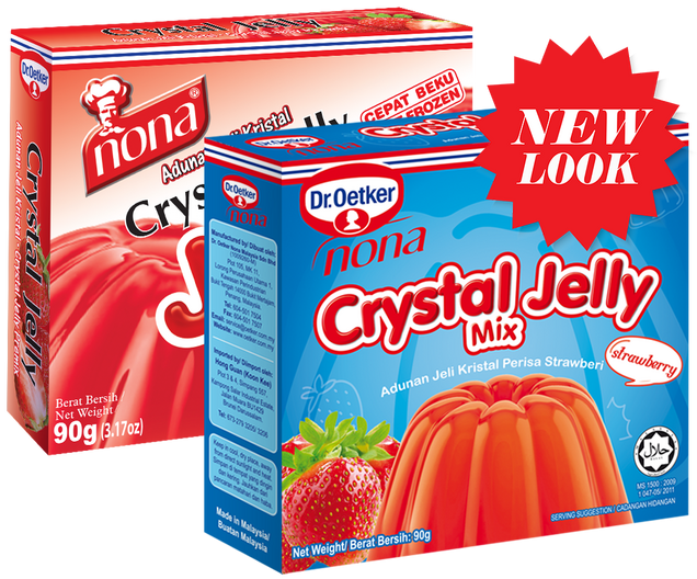 Crystal Jelly Strawberry - Agar Agar Dr Oetker (636x528), Png Download